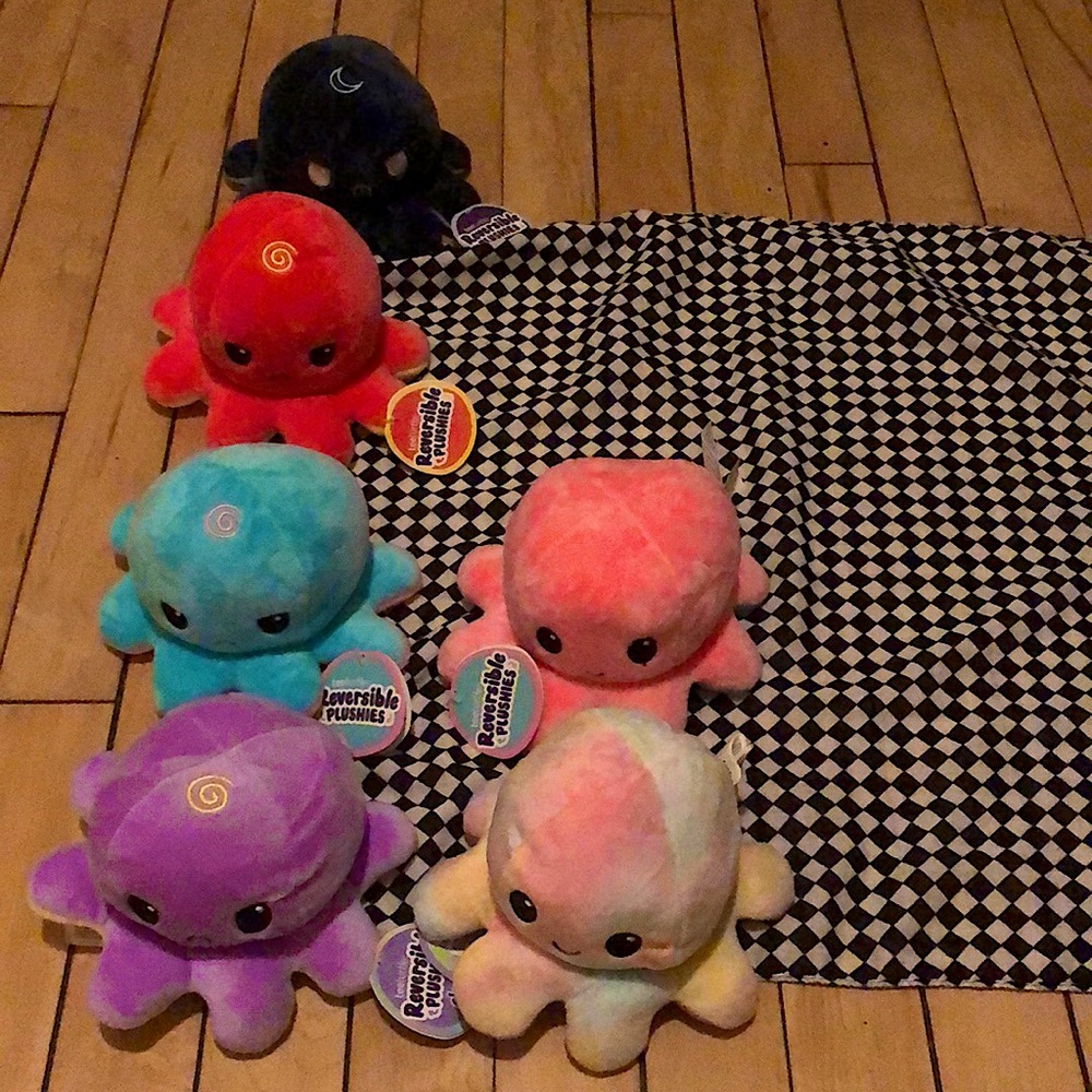 Reversible Octopus Plushie (lot of 2) | stocking stuffer